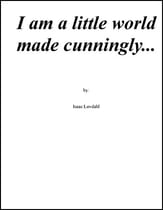 I am a little world made cunningly... SATB choral sheet music cover